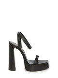 Saint Laurent Women's Platz Platform Sandals in Black
