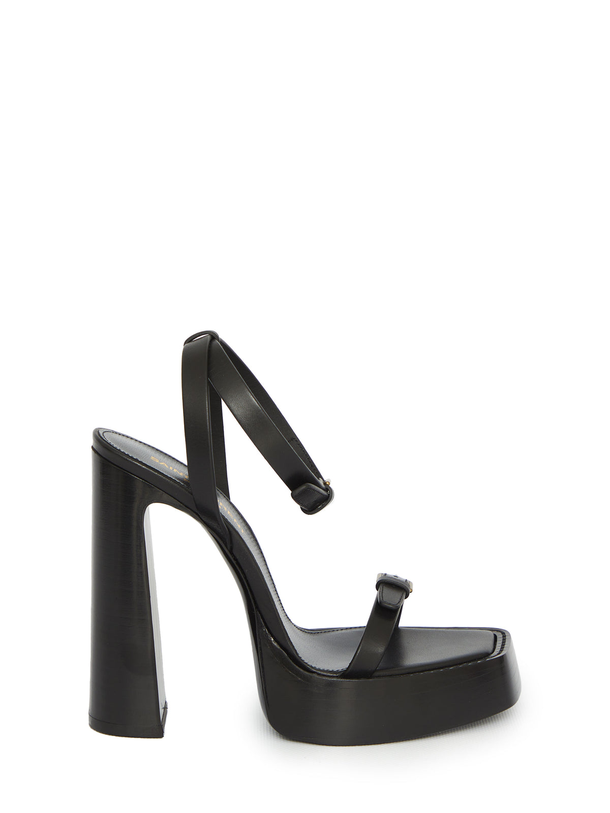 Saint Laurent Women's Platz Platform Sandals in Black