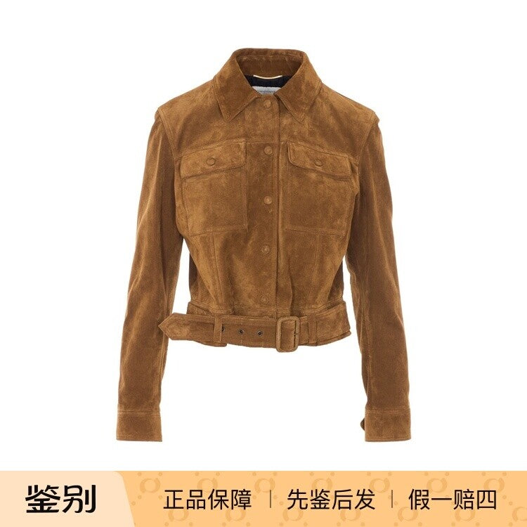 Saint Laurent Women's YSL Leather Jacket