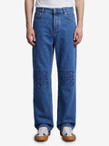 Loewe Men's Anagram Baggy Jeans in Blue