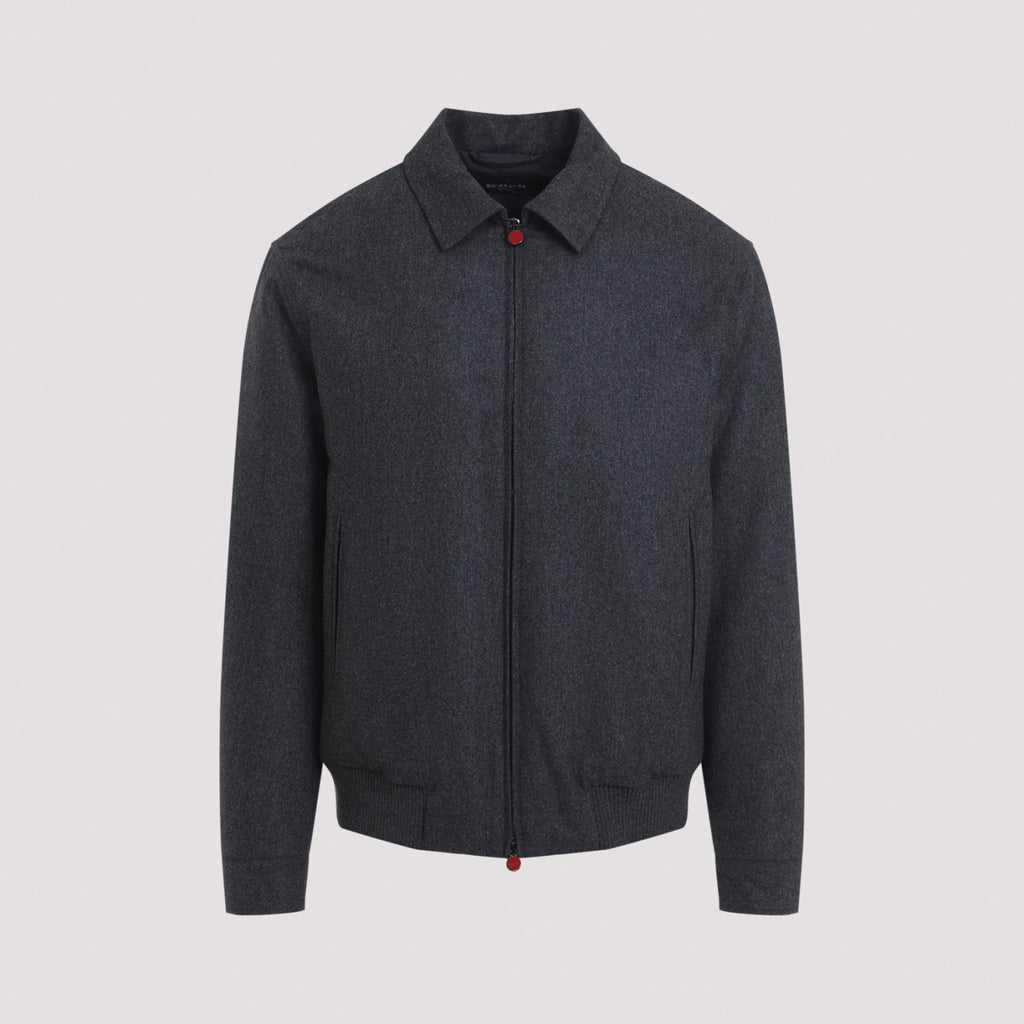 Kiton Men's Jacket in Grey