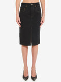 Saint Laurent Women's Deep Sea Baggy Pencil Skirt in Black