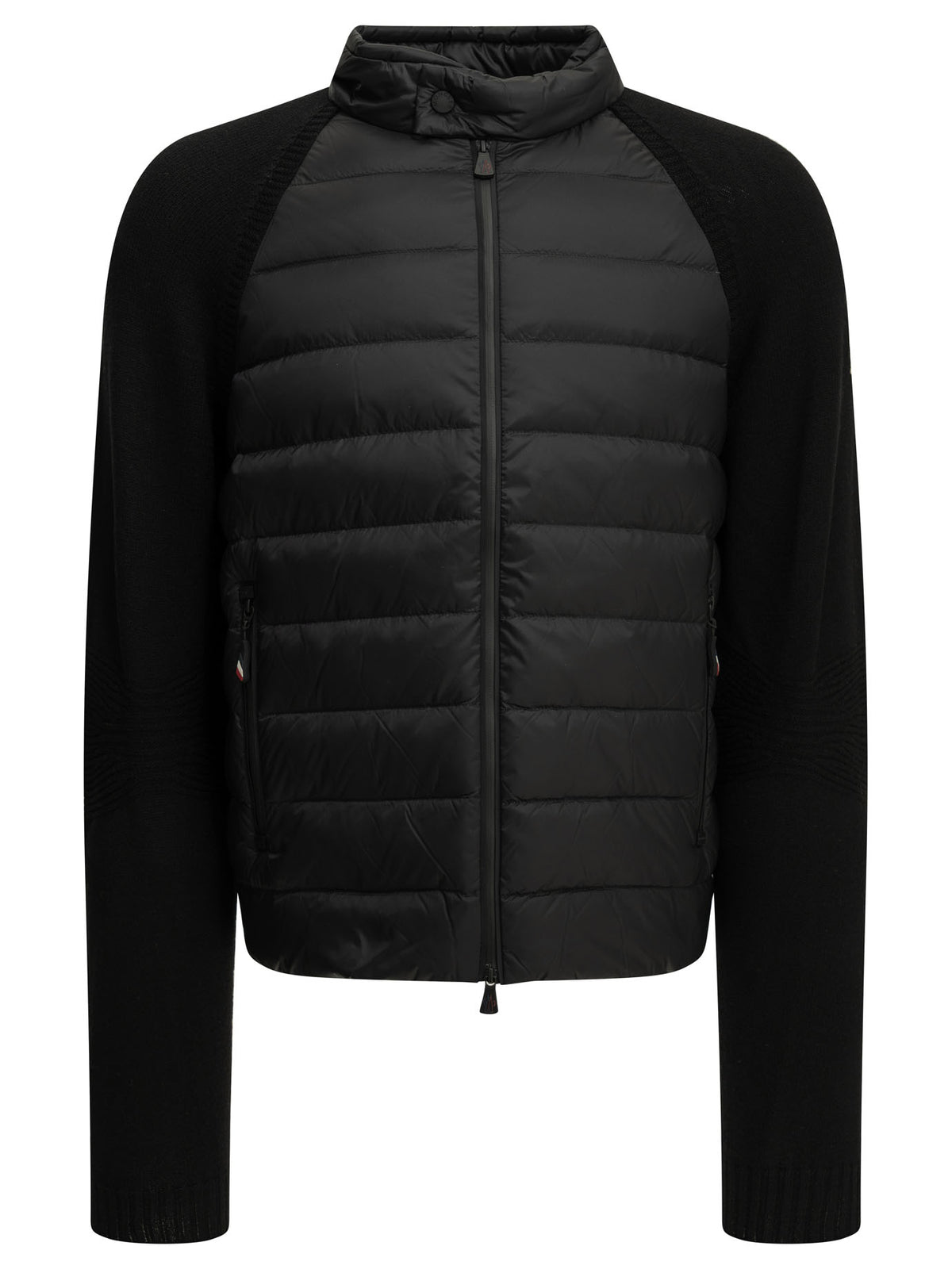 Moncler Grenoble Men's Padded wool cardigan in Black