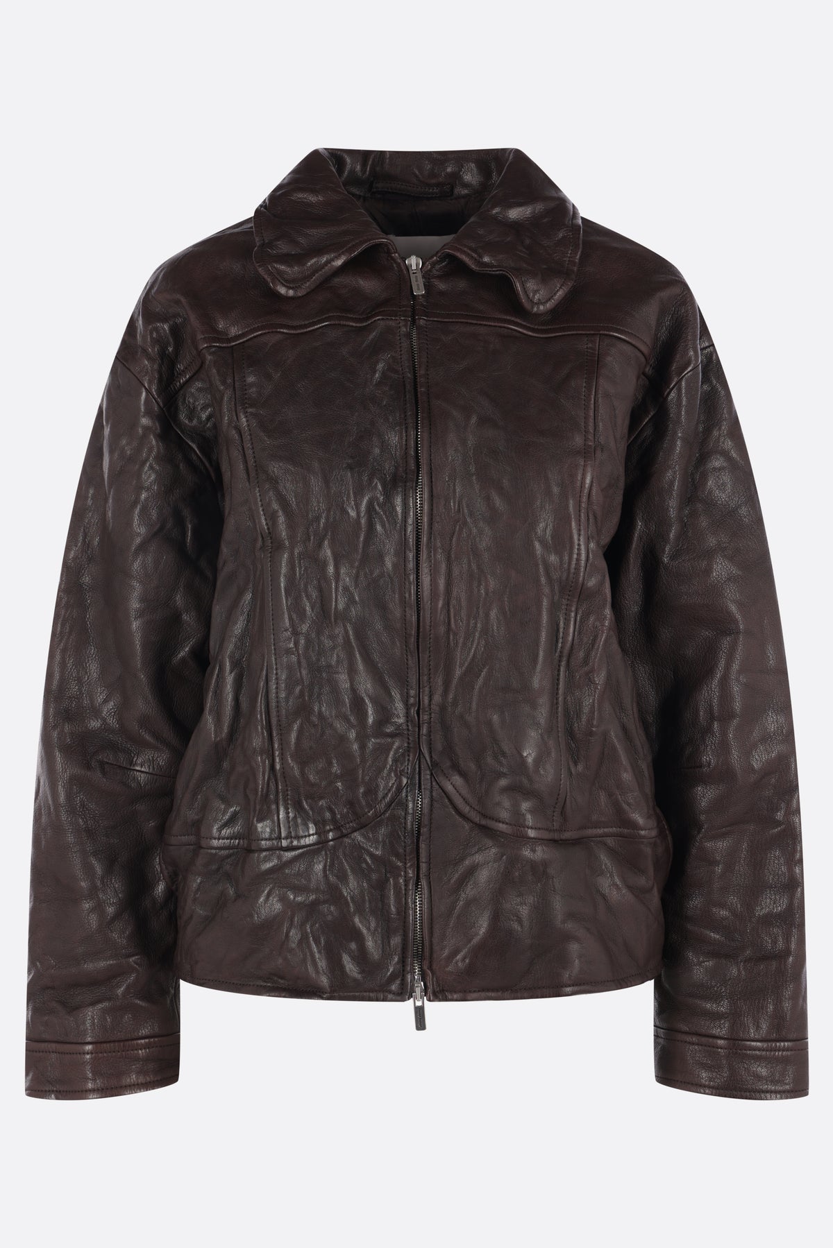 Miu Miu Women's Bomber Jacket in Dark Brown