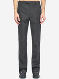Gucci Men's Wool Mouliné Pant in Grey
