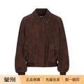 Loewe Women's Leather Jacket in Brown