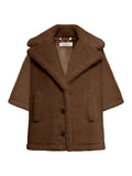 Max Mara Women's CORVINO 4 TEDDY SHORT COAT in Brown