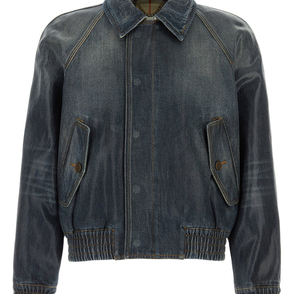 Burberry Men's Jacket in Blue
