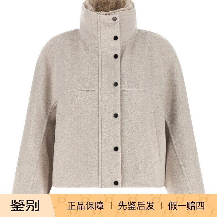 Brunello Cucinelli Women's Bc 26 Coat in Grey