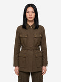 Burberry Women's Safari Jacket in Gabardine in Green