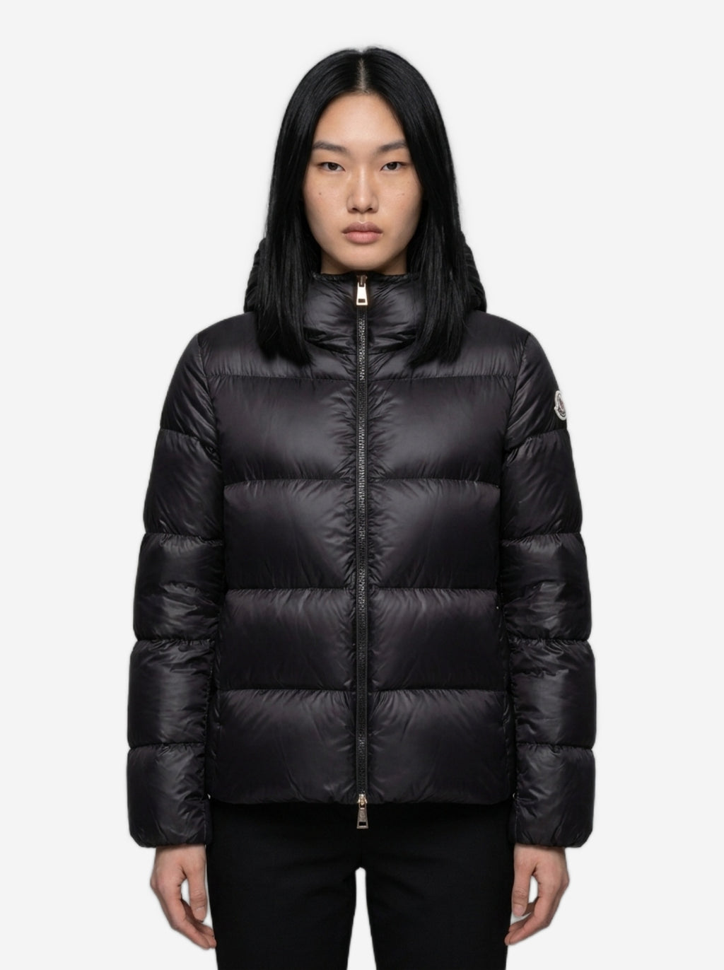 Moncler Women's Feligule Short Down Jacket in Black