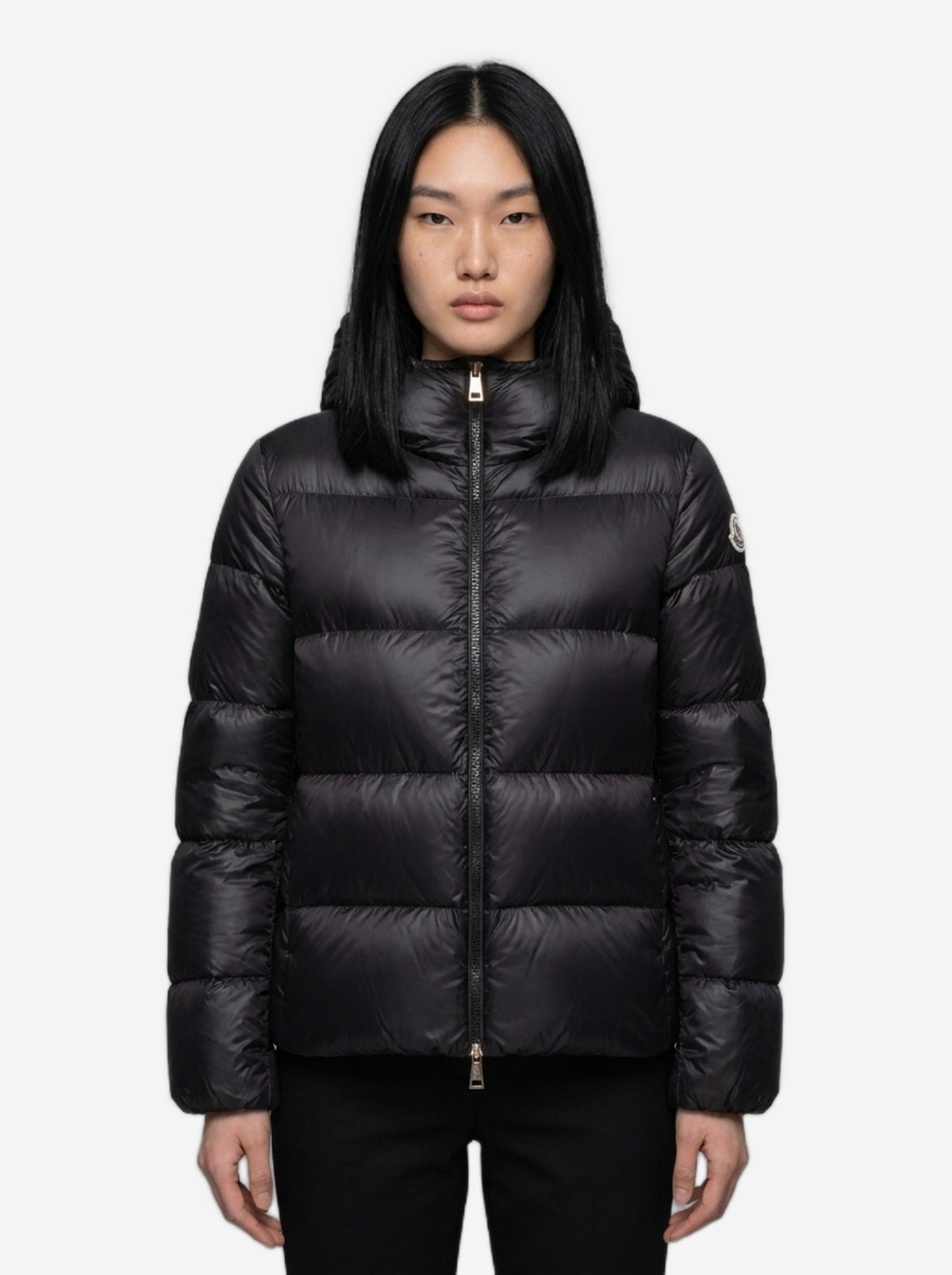 Moncler Women's Feligule Short Down Jacket in Black