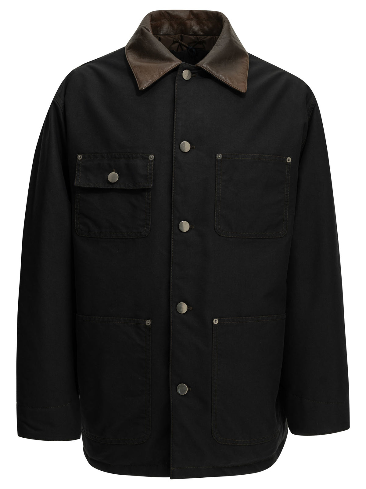 Prada Men's Technical Cotton Down Jacket in Black