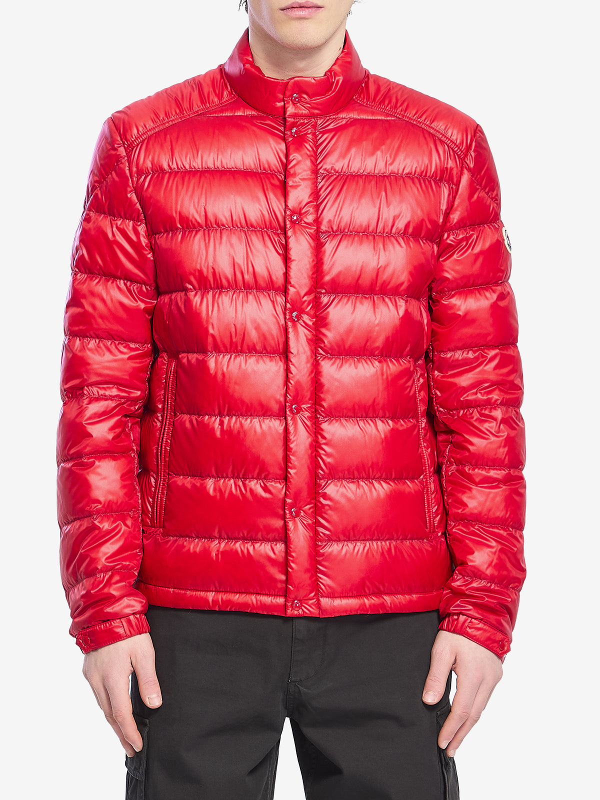 Moncler Men's Selves Down Jacket in Red