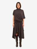 Lemaire Women's Twisted Long Dress in Brown