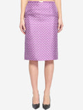 Gucci Women's Printed Silk Skirt in White