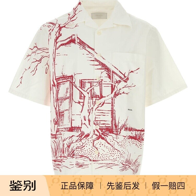 Prada Men's Shirt in White