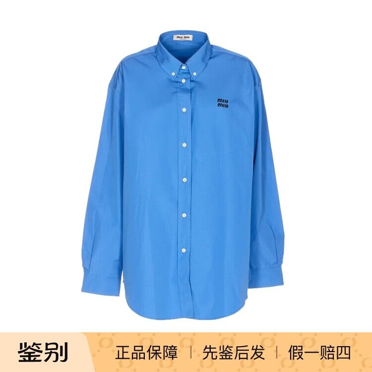 Miu Miu Women's Shirt in Blue