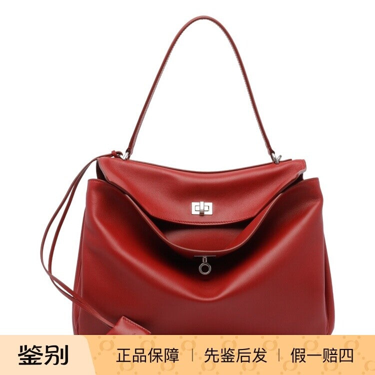 Balenciaga Women's Rodeo Medium Shoulder Bag in Red