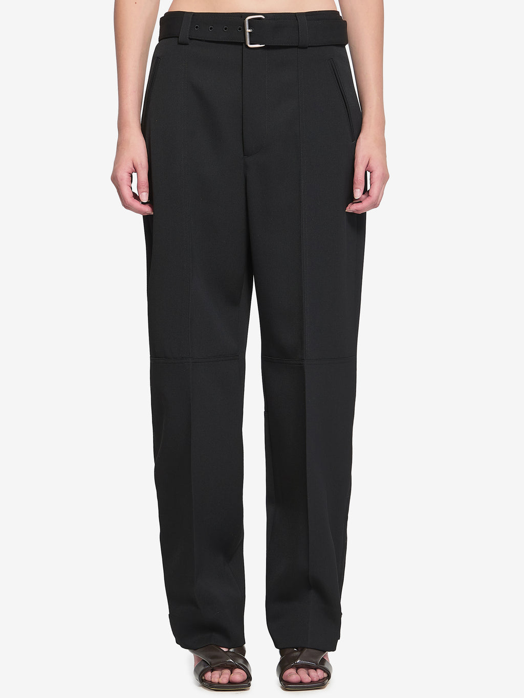 Bottega Veneta Women's Trousers in Wool in Black