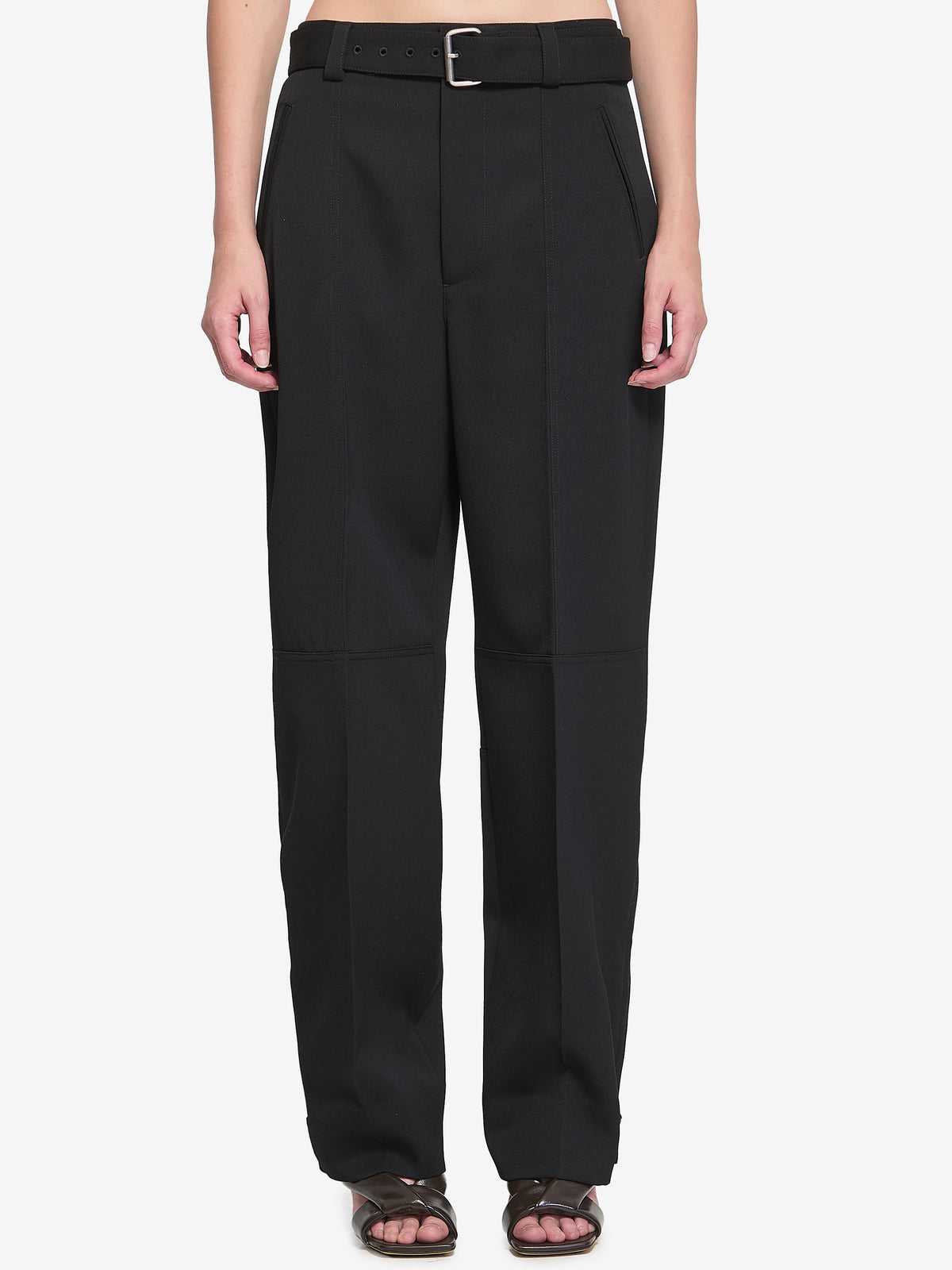 Bottega Veneta Women's Trousers in Wool in Black