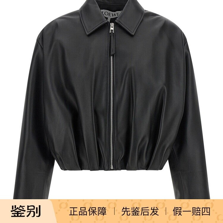 Loewe Women's Leather Jacket in Black