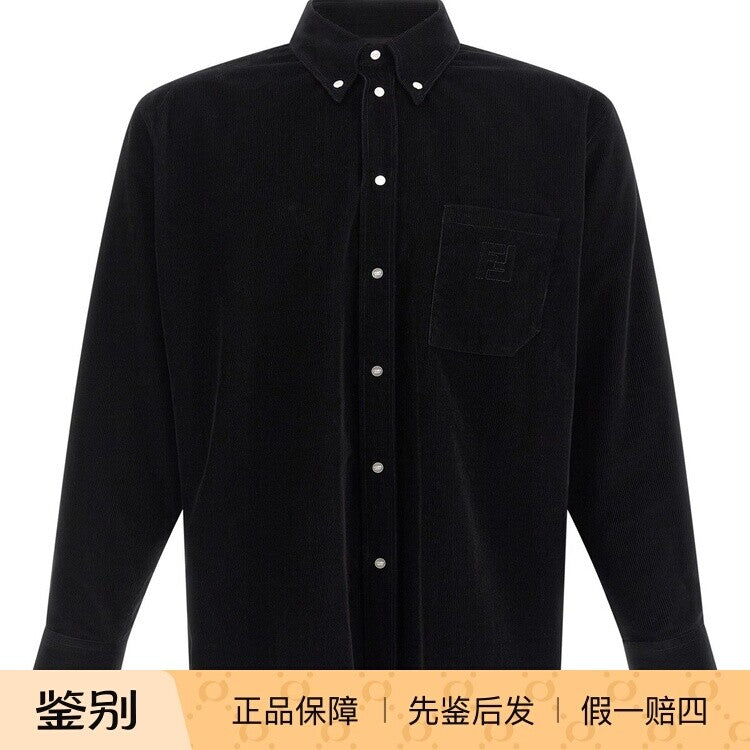 Fendi Men's Shirt in Black