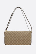 Gucci Women's Shoulder Bag in Sand/Dark Brown