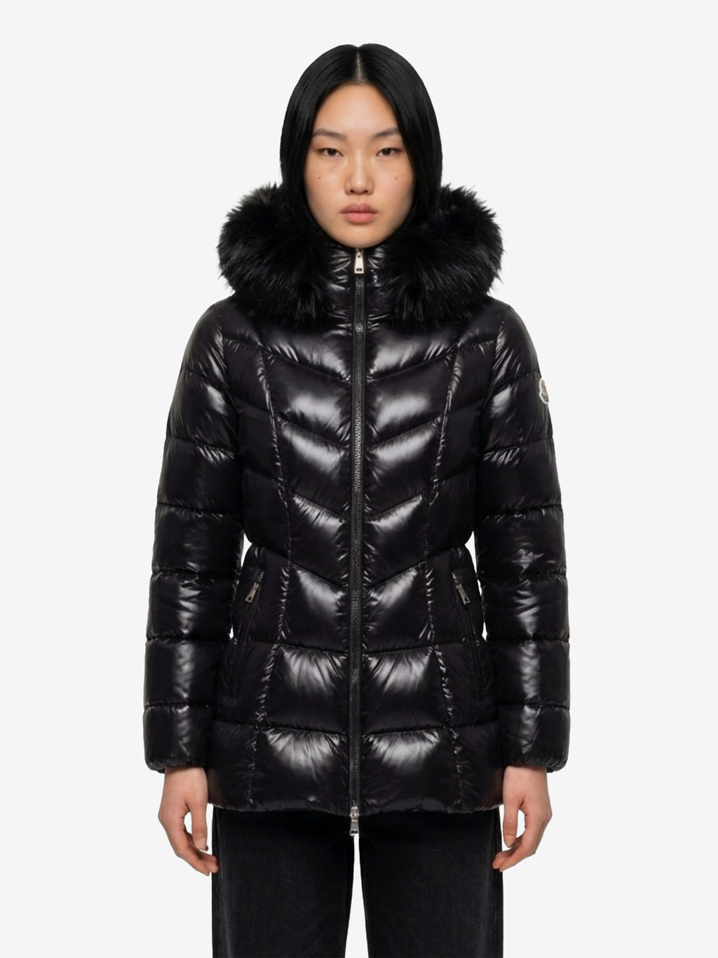 Moncler Women's Short Fulmar Down Jacket in Black