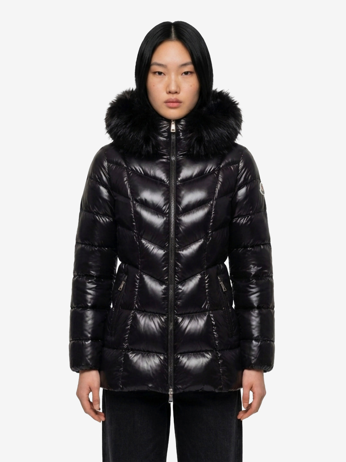 Moncler Women's Short Fulmar Down Jacket in Black