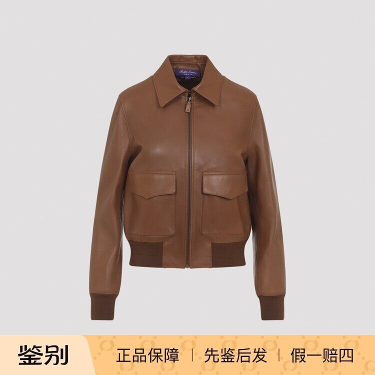 Ralph Lauren Women's Ralph Lauren Collection Leather Jacket