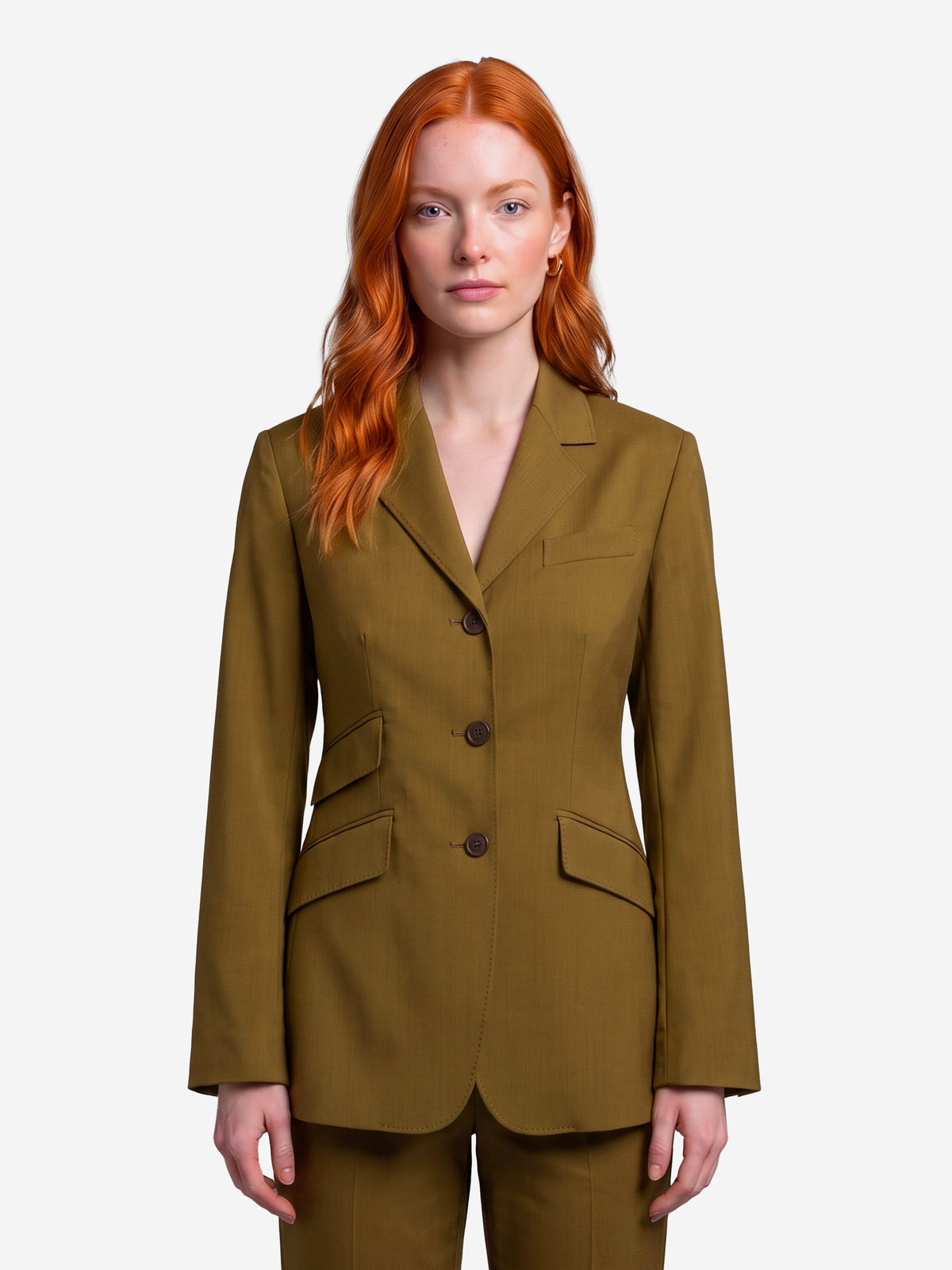 Max Mara Women's Patio Wool Jacket in Green