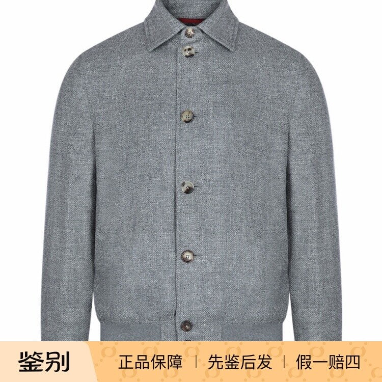 Brunello Cucinelli Men's Jacket in Grey