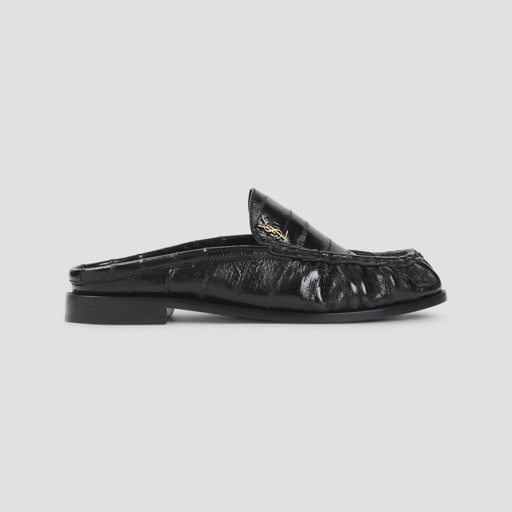 Saint Laurent Women's YSL Le Loafer 15 Shoes in Black
