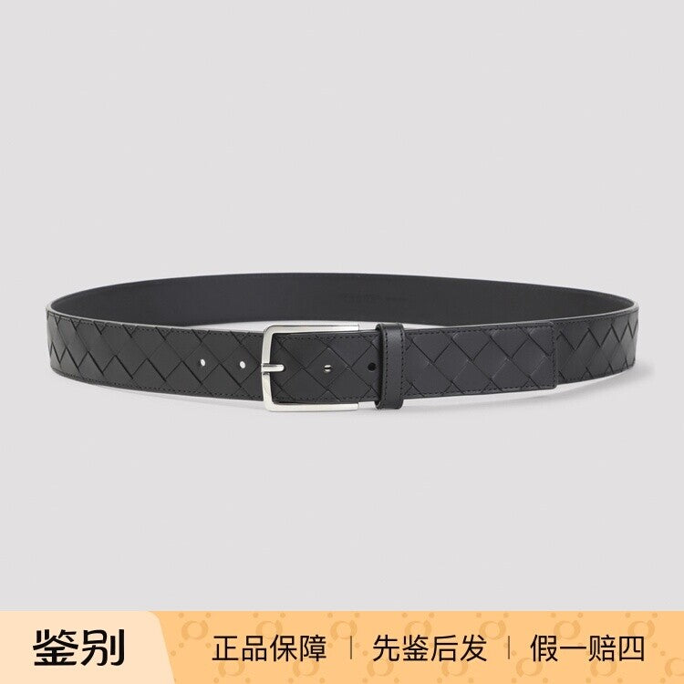 Bottega Veneta Men's Belt in Black