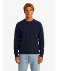 Bottega Veneta Men's Sweater in Night Residue Blue in Blue