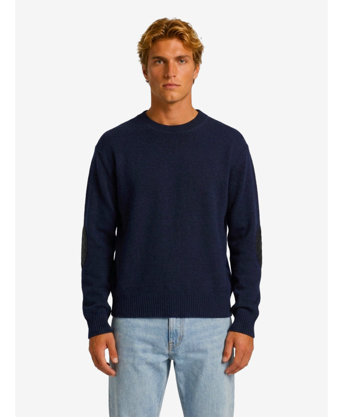 Bottega Veneta Men's Sweater in Night Residue Blue in Blue