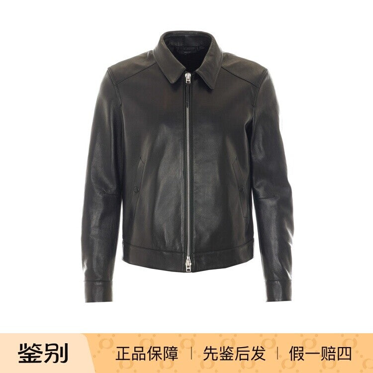 Tom Ford Men's Leather Jacket in Black