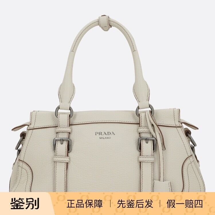 Prada Women's Martellata Handbag in White