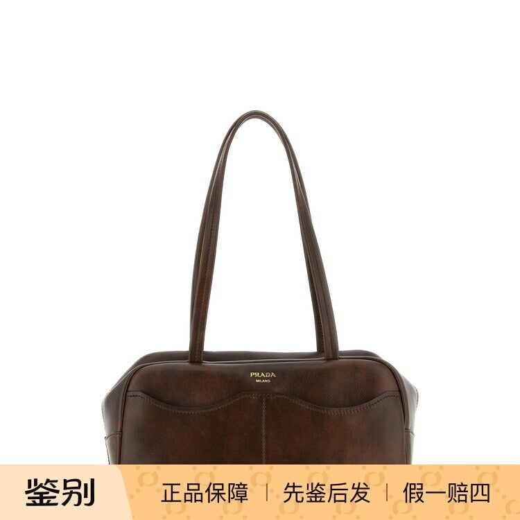 Prada Women's Carry Large Handbag in Brown