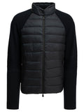 Moncler Grenoble Men's Padded wool cardigan in Blue