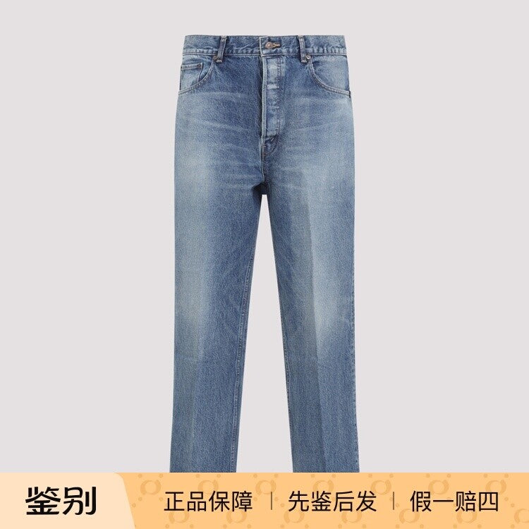 Celine Men's Boyfriend 001 Jeans in Blue