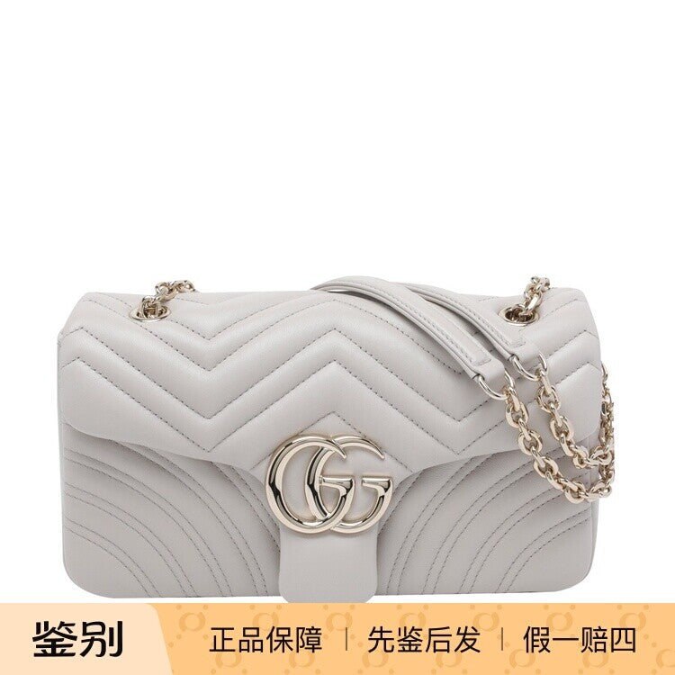 Gucci Women's Gg Marmont Medium Bag in Grey