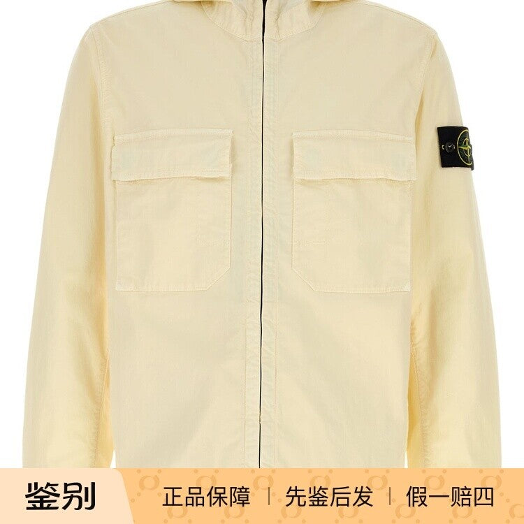 Stone Island Men's Jacket in White