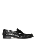 The Row Men's SOFT LEATHER LOAFERS in Black