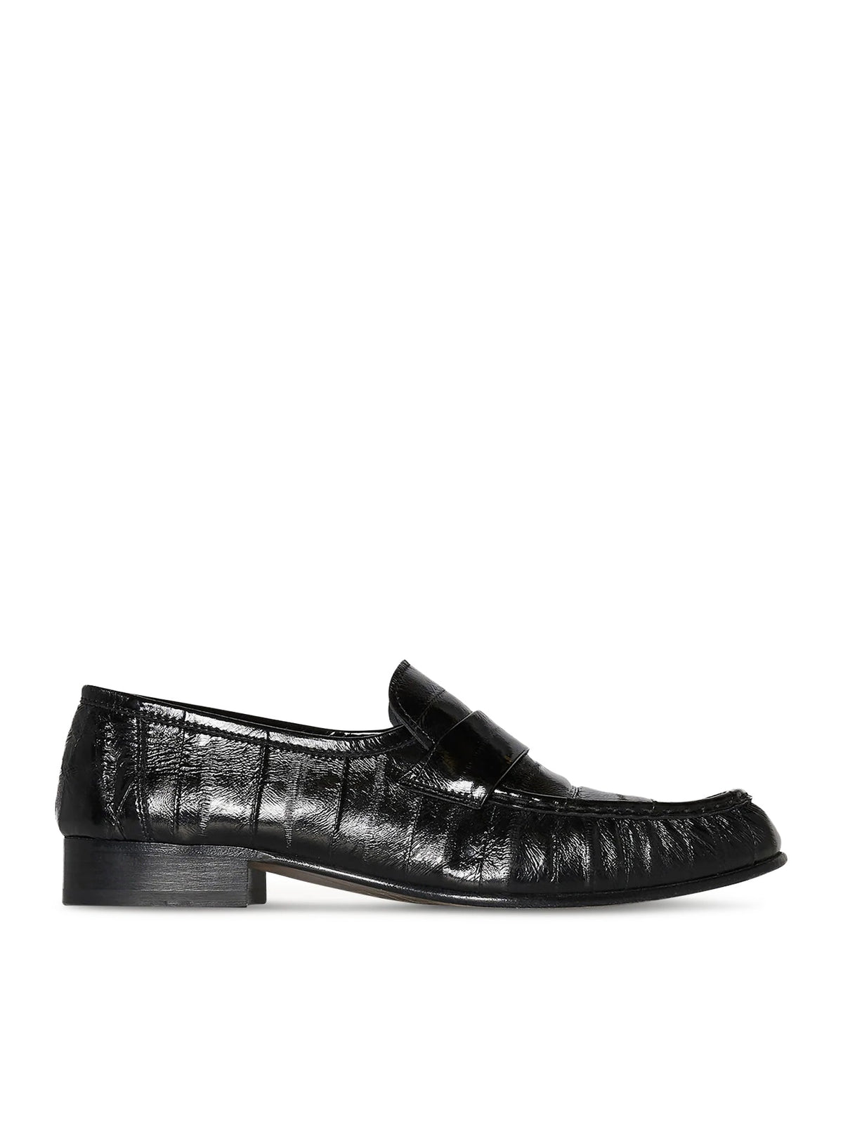 The Row Men's SOFT LEATHER LOAFERS in Black