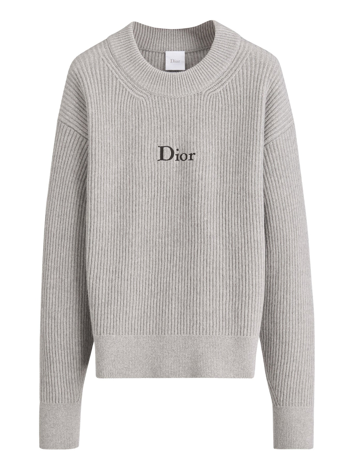 Christian Dior Women's CASHMERE OVERSIZED SWEATER in Grey