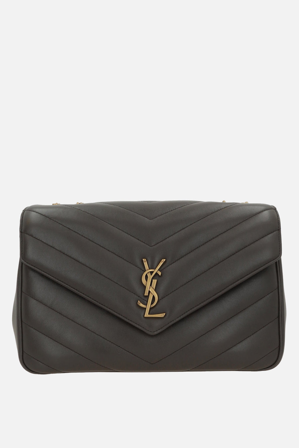 Saint Laurent Women's Saint Laurent YSL Loulou Large Bag in Grey
