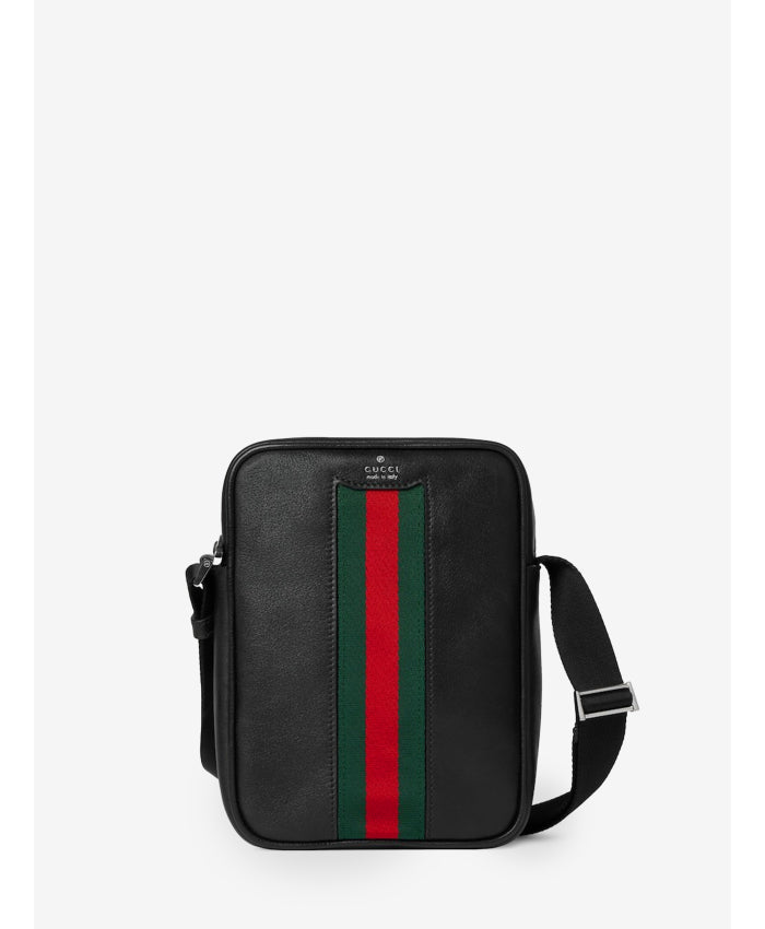 Gucci Men's Mini Bag with Web Detail in Black