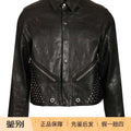 Rickowens Men's Rick Owens Leather Jacket in Black
